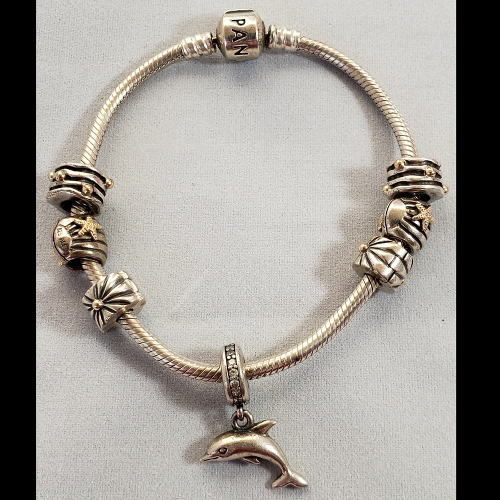 Pandora Charm Bracelet/Charms ( Beach Theme )